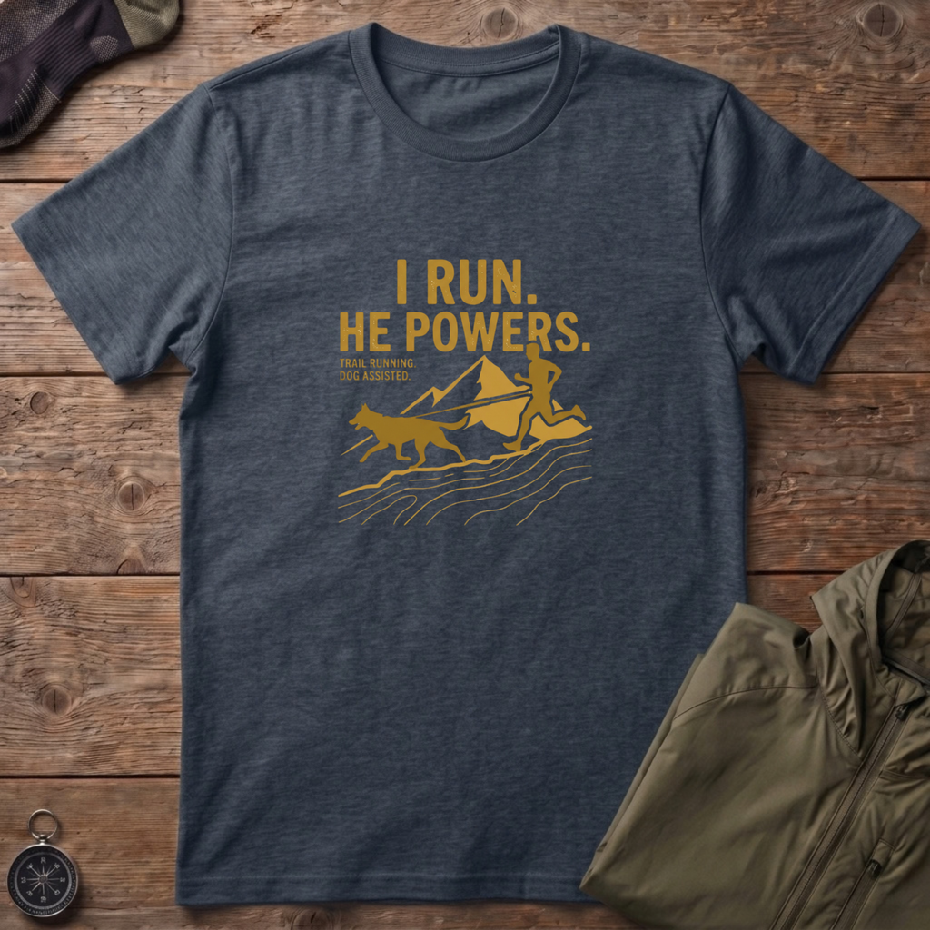 I Run, He Powers T-Shirt