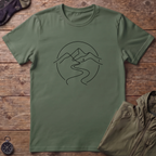 Black Trail Lines T-Shirt