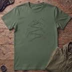 Mountain Line T-Shirt (Black Design)