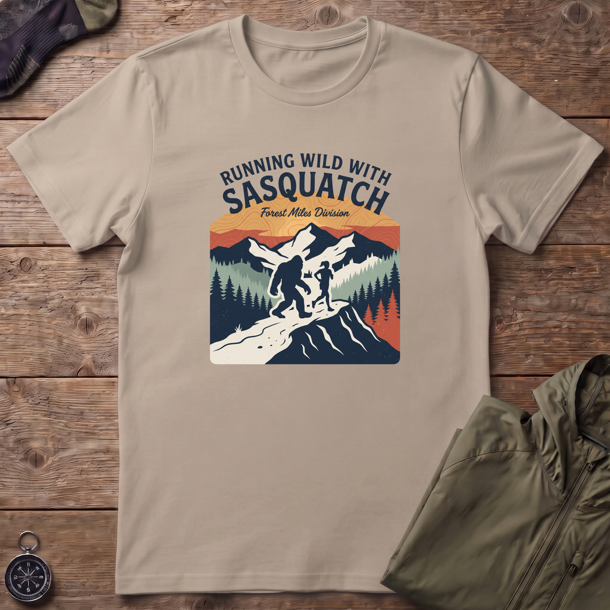 Sasquatch Running T-Shirt