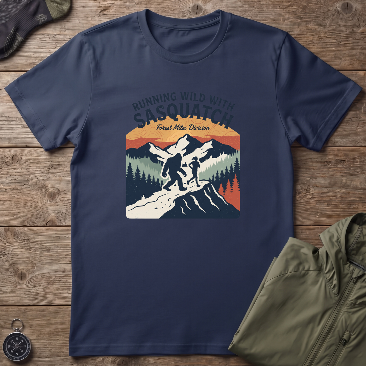Sasquatch Running T-Shirt