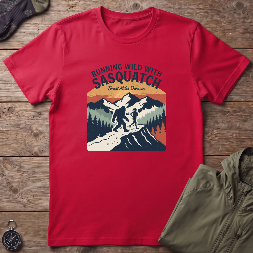 Sasquatch Running T-Shirt