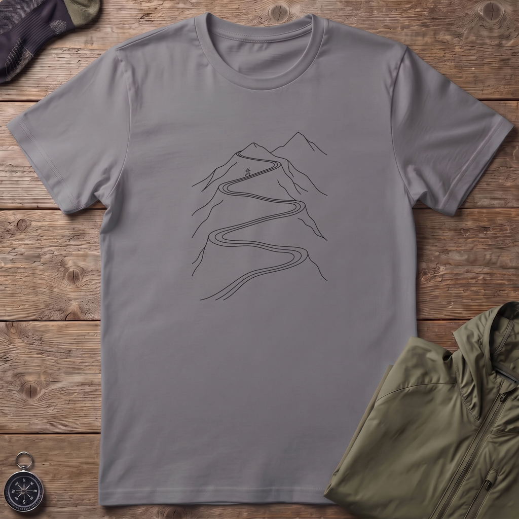 Mountain Line T-Shirt (Black Design)