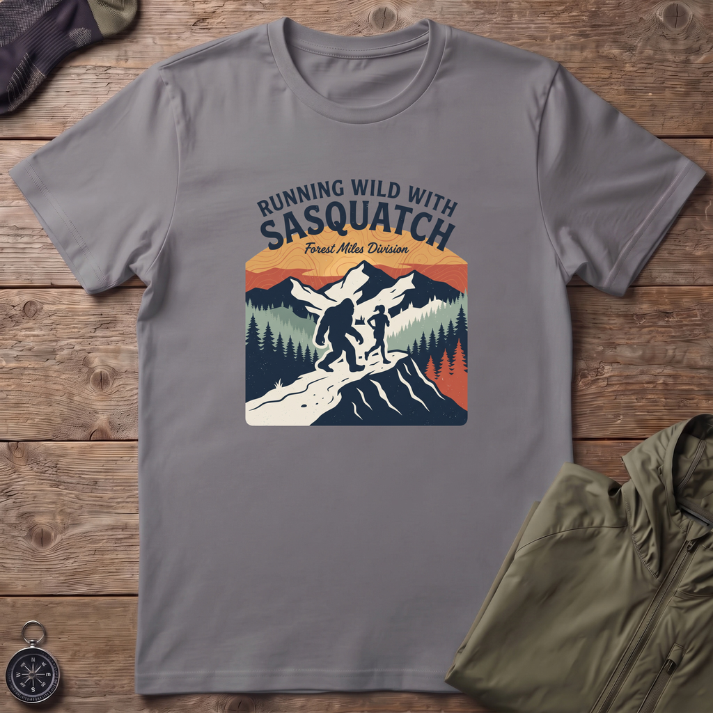 Sasquatch Running T-Shirt
