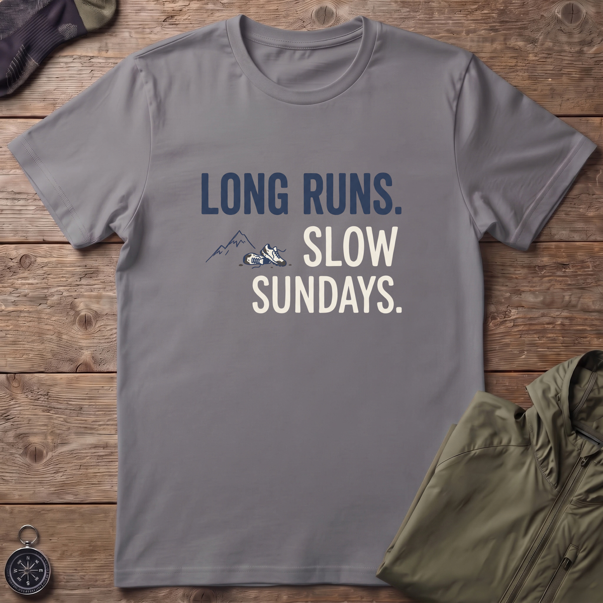 Long Runs, Slow Sundays T-Shirt