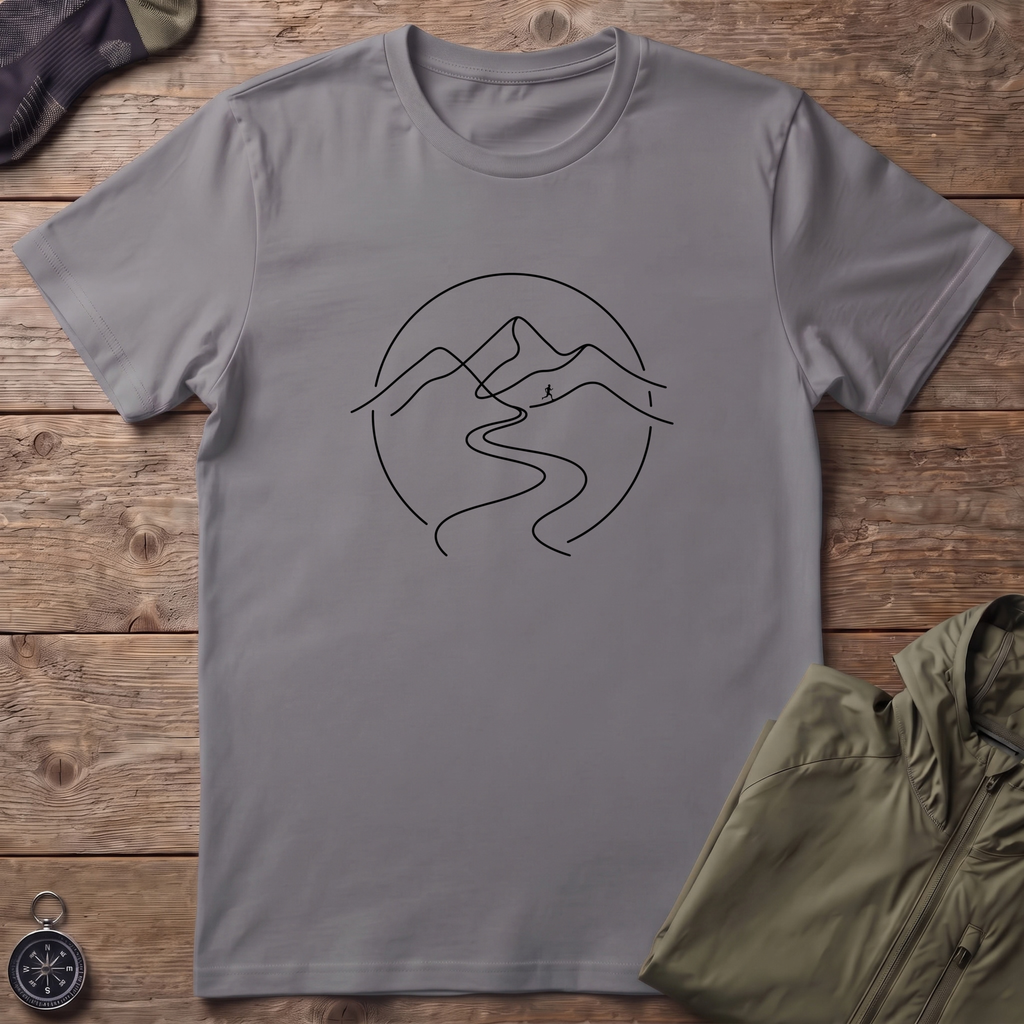 Black Trail Lines T-Shirt